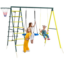 Columpio Infantil Amarillo 267 x 180 x 202 cm