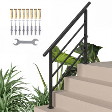Barandilla de Escalera Negro 131 x 5 x 98 cm