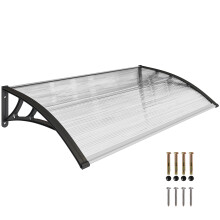 Marquesina Exterior Transparente 110 x 60 x 18 cm