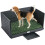PawHut Inodoro para Perro Negro 75 x 51 x 36.5 cm 1
