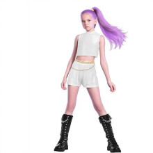 (Model 08-2 piece set, 140cm) Demon Hunter Anime Cosplay Costume Pop Singer 3D Printed Women's And Children's Clothing