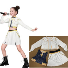 (Style 02-3 piece set, 140cm) Anime Demon Hunter Cosplay Kostüm 3D gedruckt Frauen Kinder Kleidung Pop Sänger