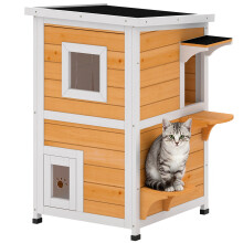 Caseta para Gatos Marrón 51 x 51 x 81.3 cm
