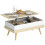 Homcom Mesa de Centro Marrón 100 x 79 x 54 cm 1