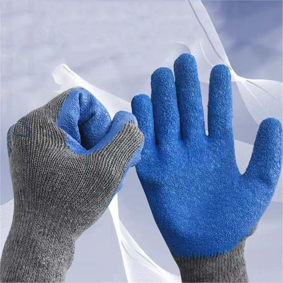 Work Gloves 12 Pairs Large, Microfoam Nitrile Coated Gloves With Durable Grip, Breathable Seamless Fit For Construction And Home Improvement 9330225591467
