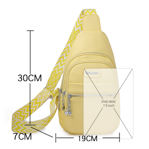 Women's Messenger Bag with USB Charging Port, Large Capacity 1