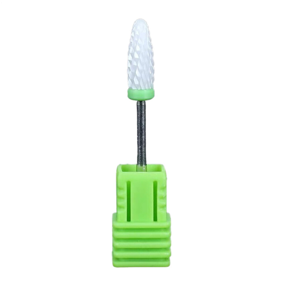 Ceramic Nail Drill Bits Long Corn Head â Professional MultiGrit Bits for Acrylic Gel Nails and Cuticle Cleaning