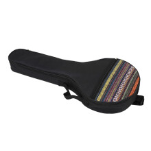 Lightweight Banjo Gig Bag with Padding, Ethnic Style Shoulder Carry Case for Four String Banjo