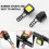 YANHAIGONG Bicycle Headlight USB Rechargeable Waterproof 1 5