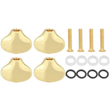 Gold Guitar Tuning Peg Replacement for Bass Ukulele, Refined Alloy Knob with Easy Fit and Visual Upgrade
