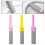 Pumice Stone Toilet Cleaner with Ergonomic Handle, Scratch Limescale Remover, MultiColor 3 Pack 5