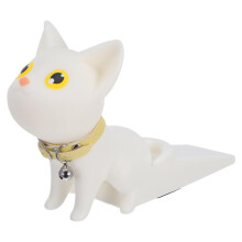 Cute Cat Door Stopper for Home and Office, NonSlip Decorative Door Wedge with FingerSafe Design, Random Color