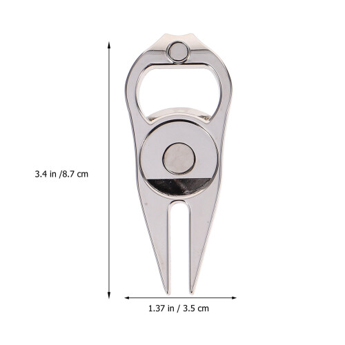 Golf divot fork metal zinc alloy 3 pcs 1
