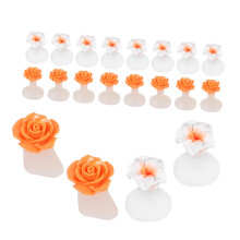 Toe Separators 16pcs Flexible Silicone Pedicure Toe Spacers for Women Nail Art AntiSmudge Reusable Use