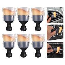 6pcs Car Interior Cleaning Brush Set, Soft Fiber Bristles Car Detailing Brushes for Dashboard and Vents