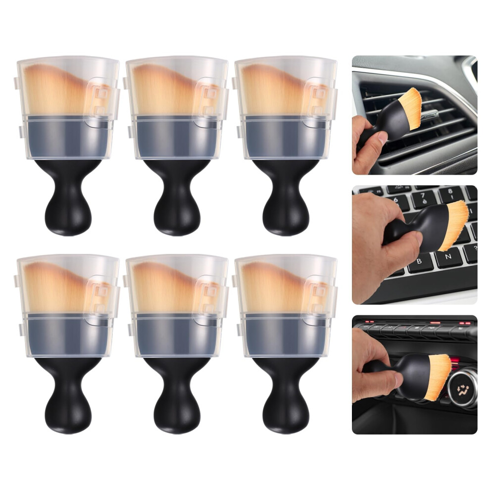 6Pcs Car Interior Cleaning Brush Set, Soft Fiber Bristles Car Detailing Brushes For Dashboard And Vents 9330225548195