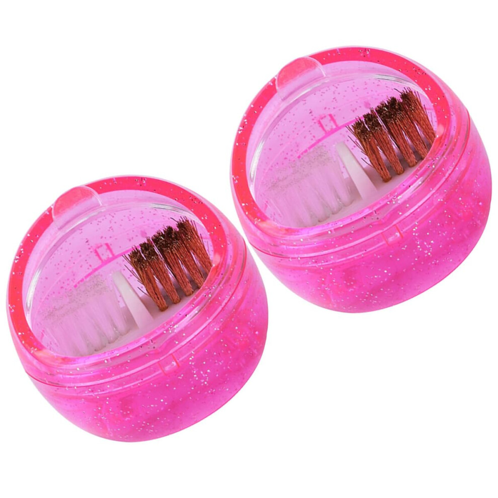 2Pcs Nail Drill Bit Cleaning Brush with Strong Bristles for Fast Dust Removal Salon and Home Use