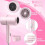 Foldable Travel Hairdryer with Concentrator,Pink 3