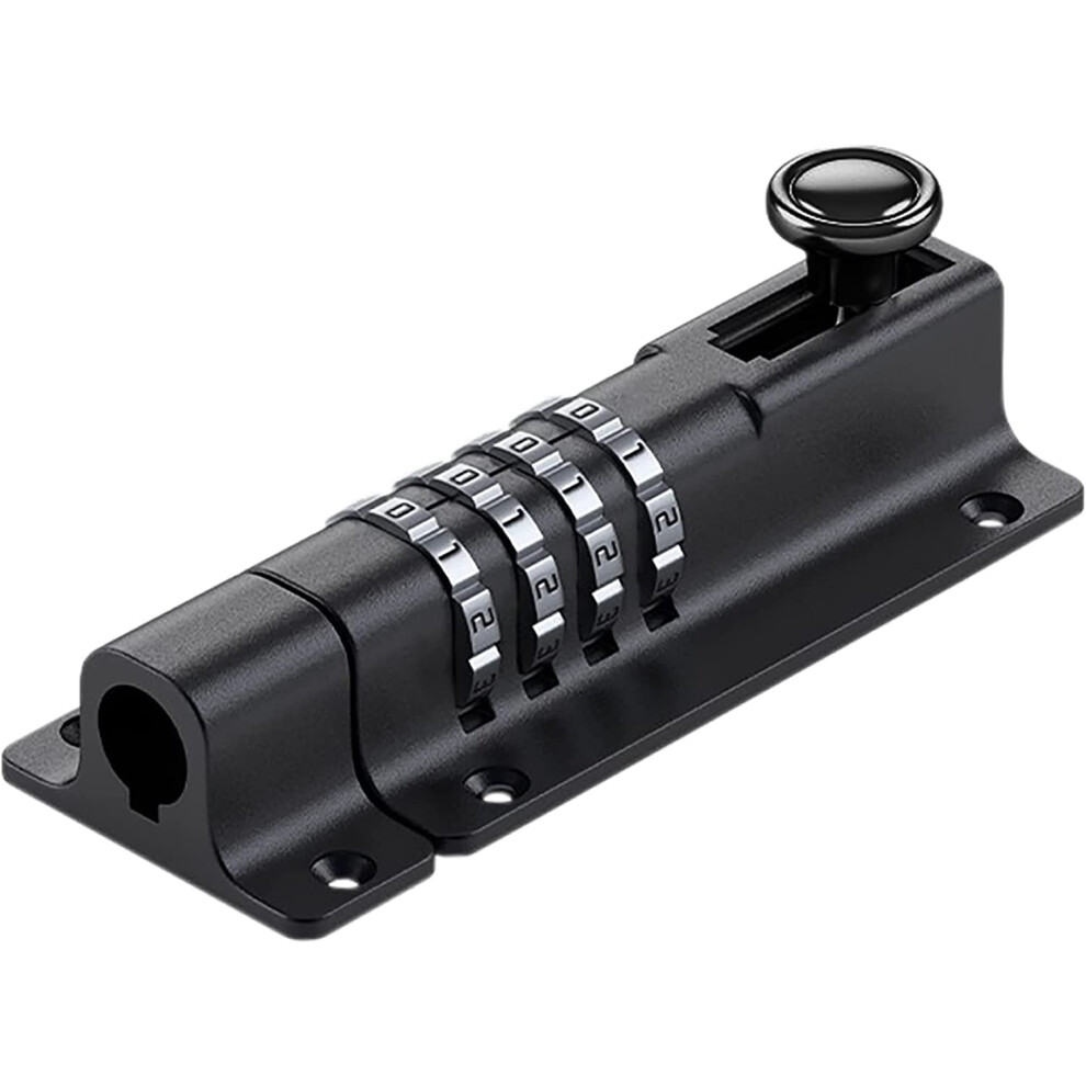 Combination Locking Bolt Matte Black 4 Digit Recodeable Keyless Door Latch For Gate And Cabinet 9073542255253
