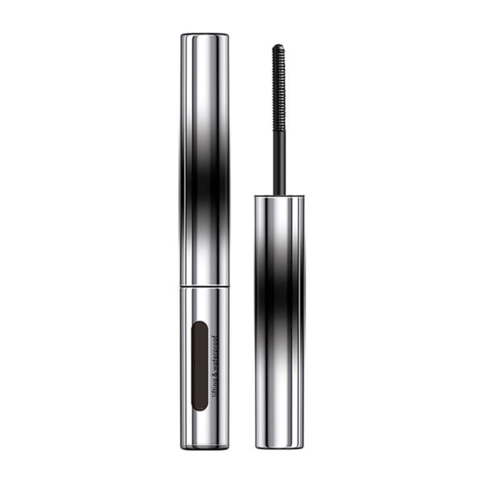 Brown Slender Curling Mascara Long Lasting 5D Lengthening Fiber Formula Smudge Proof Fine Brush