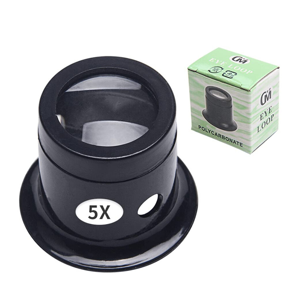 Watch  Magnifier 10X 15X 20X Jeweler Loupe with  Clarity Optics for Precision Inspection
