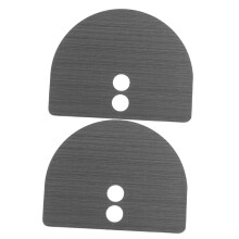 2pcs Zinc Alloy Door Lock Cover Plate Black Fingerprint Lock Cover Waterproof Finish for Home Office