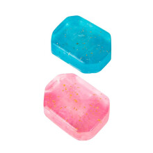 Natural Handmade Soap Bar with Olive Oil, Deep Moisturizing Rose and Bluebell Scent, 100G