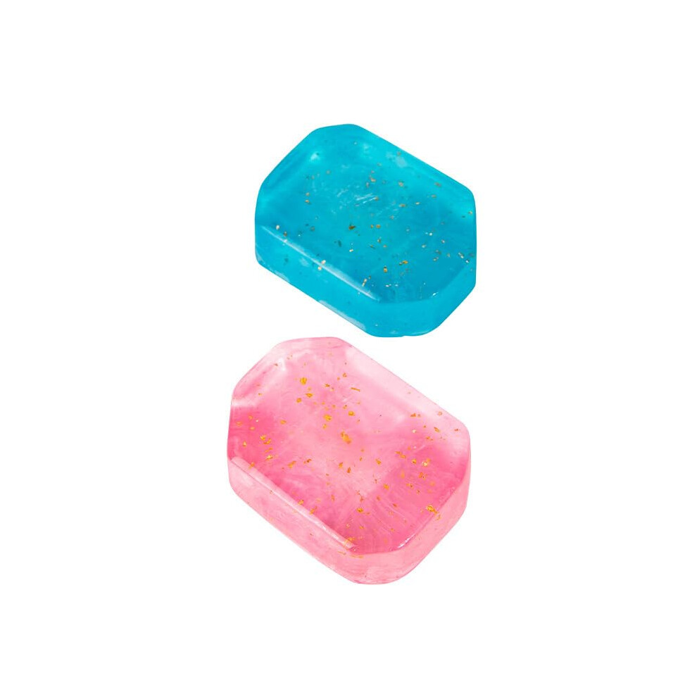 Blue Natural Handmade Soap Bar With Olive Oil, Deep Moisturizing Rose And Bell Scent, 100G