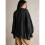 Women'S Button Oversized Side Slit High Low Sweatshirt Long Sleeve Reverse Seam Pullover Tunic Tops Black XL 7