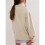 Women'S Button Oversized Side Slit High Low Sweatshirt Long Sleeve Reverse Seam Pullover Tunic Tops Apricot S 8