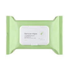 Makeup Remover Wipes 60 Pack for Sensitive Skin, Moisturizing Facial Cleansing Wipes with Calming Plant Fabric, Travel Friendly