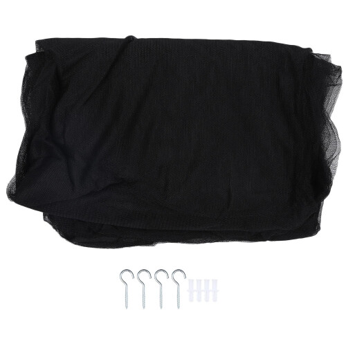 Bed Canopy Mosquito Net Queen Size 190x210x240cm Black 1