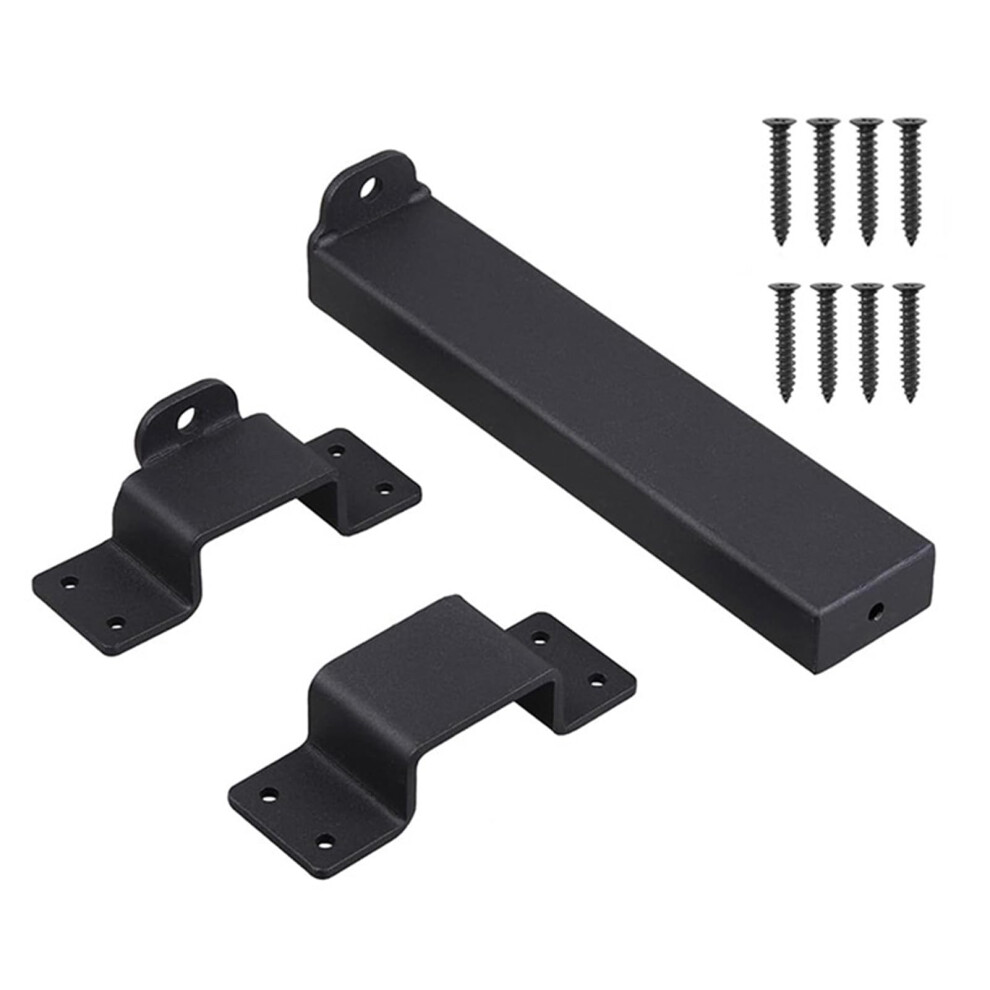 Black Slide Bolt Gate Latch Lock For Wooden Fence Barn Or Yard Door Outdoor Rust Protection 9330225549567