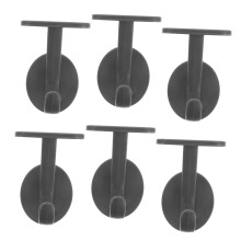 6pcs Heavy Duty Adhesive Wall Hooks No Drill Installation for Coats Towels Hats Bags Bathroom Kitchen