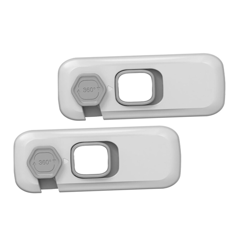 Baby Safety Cabinet Locks 2Pcs Self Adhesive Childproof Safety Lock for Cupboards Drawers and Refrigerators