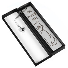 Cat Bookmark Black Zinc Alloy Metal Cat Bookmark for Reading, Durable Design Gift for Book Lovers