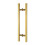 Modern Gold Rectangular Glass Door Handle with Ergonomic Pull Grip for Office or Barn Doors 23.6in and 36cm 1