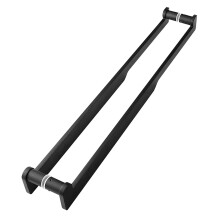 Black Sliding Door Handle 29 Inch Matte Black Barn Door Pull with Dual‑Side Grip and Rust‑Resistant Finish