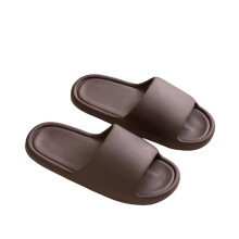 Waterproof Slide Sandals for Men and Women, Cushioned EVA Recovery Slides with Arch Support, Coffee Size 11