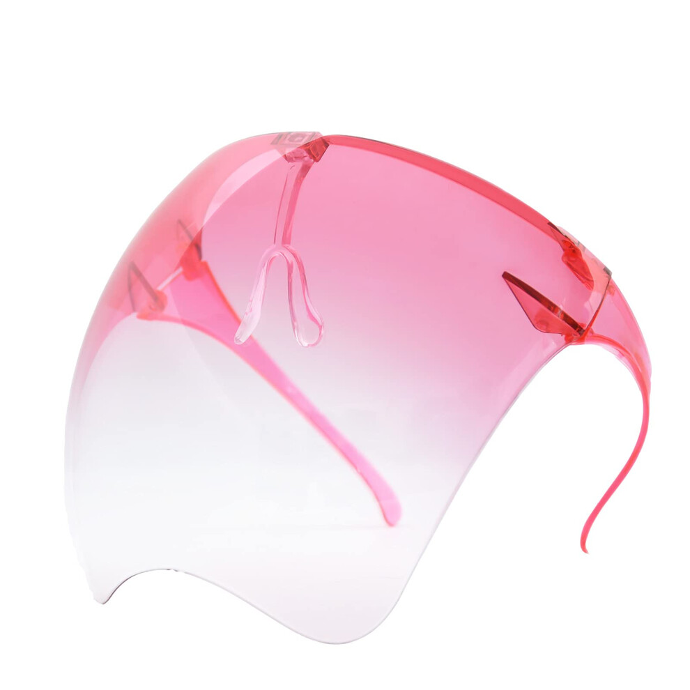 Full Face Shield Sunglasses Uv400 Protective Visor Antifog Lightweight Clear Wide Vision Gradient Pink 9073542256175