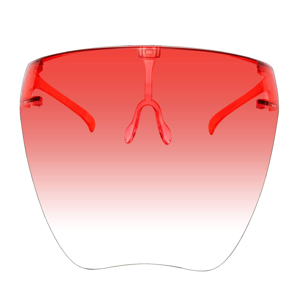 Full Face Shield Sunglasses Anti Fog Uv400 Protective Visor Goggles Unisex Tinted Red 9073542256281