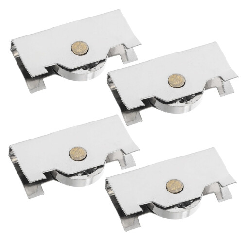 4pcs Sliding Door Rollers Replacement Kit for Smooth Glide Motion, Low Noise and Durable Use