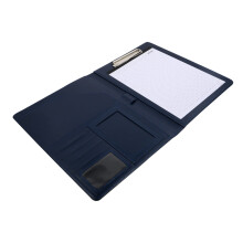 PU Leather Portfolio Folder with Large Capacity Storage, Secure Flap Closure, Durable Document Organizer for Office and School