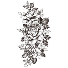 Temporary Tattoo Stickers 3D Realistic Waterproof Half Sleeve Fake Tattoo for Body Art Men Women XQB261