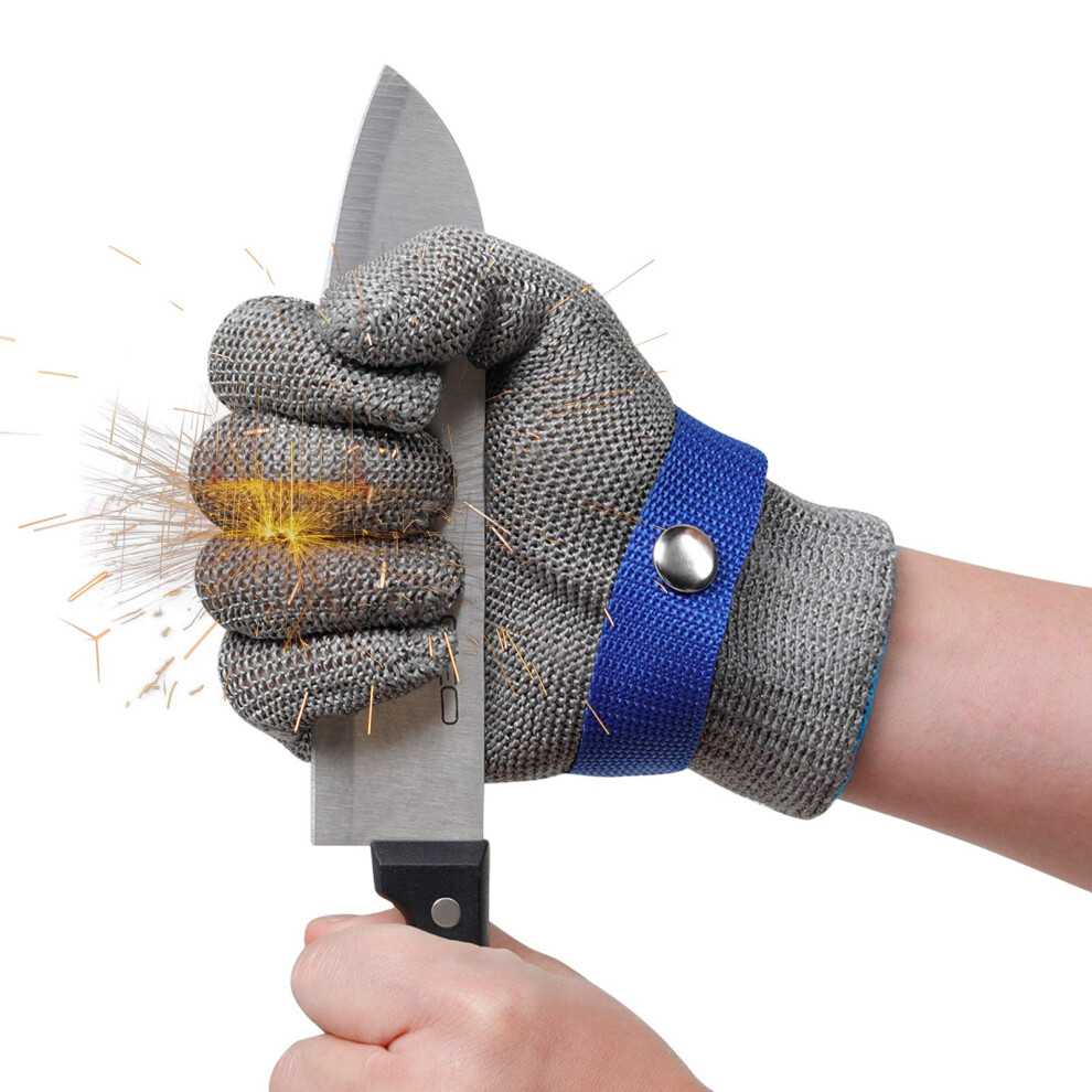 Level 9 Cut Resistant Stainless Steel Mesh Glove For Kitchen Meat Cutting Oyster Shucking Xxl 9073542256403