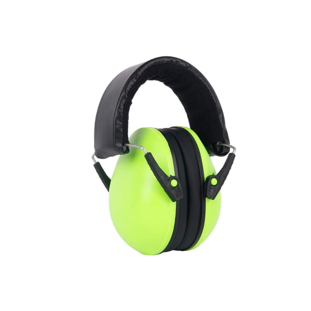 Baby Noise Cancelling Earmuffs NRR25dB Adjustable Headband Infant Ear Protection Fluorescent Green
