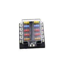 10Way Automotive Fuse Box Without LED, Fast Circuit Protection Car Fuse Holder for RV Yacht 32V