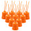 10pcs Vintage Orange E27 Lamp Socket Holders, Threaded Secure Fit Light Bulb Base for DIY Lighting 1