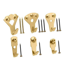 84pcs Heavy Duty Alloy Wall Hooks with Nails Set Black Copper Finish for Home Decor and Pictures