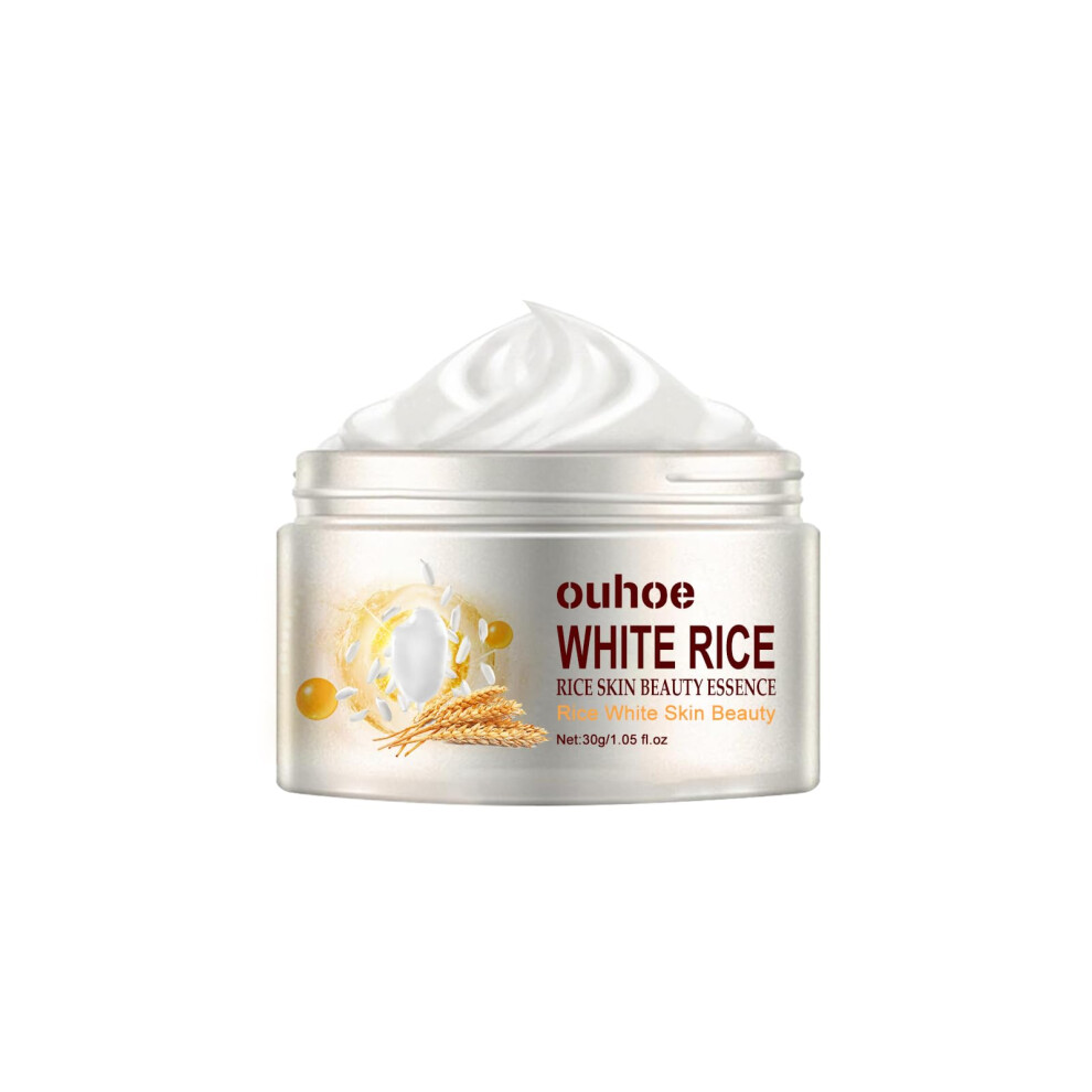Cream Face Moisturizer For Dry And Sensitive Skin, Hydrating Face With Rice Extract, Deep Hydration And Brightening Effect